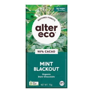Alter Eco Organic Dark Chocolate - Mint Blackout - Image 1